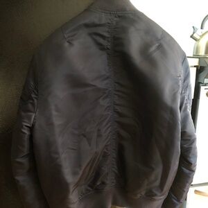 QUILTED TECHNICAL NAVY BLUE BOMBER JACKET